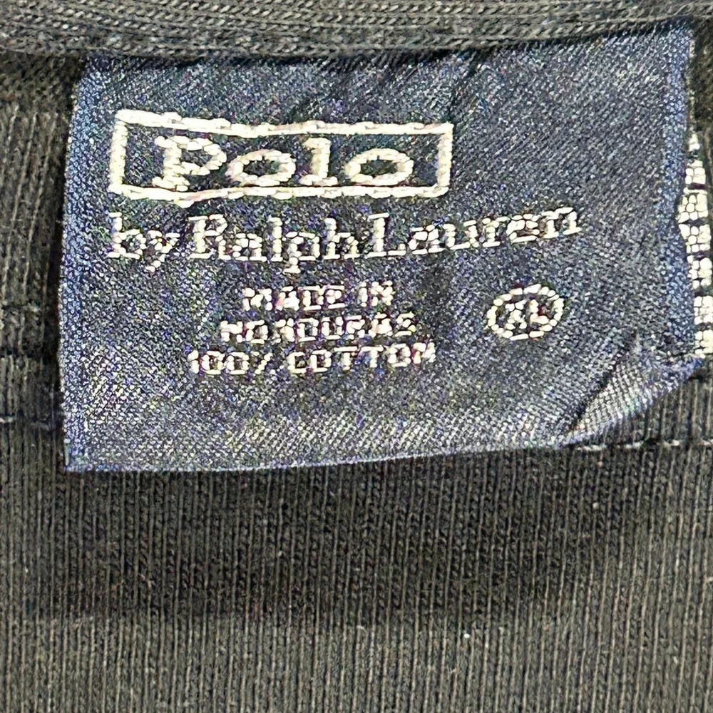 Polo Ralph Lauren Black Long Sleeve Crew Neck T Shirt Pony‎ Logo Men's XL